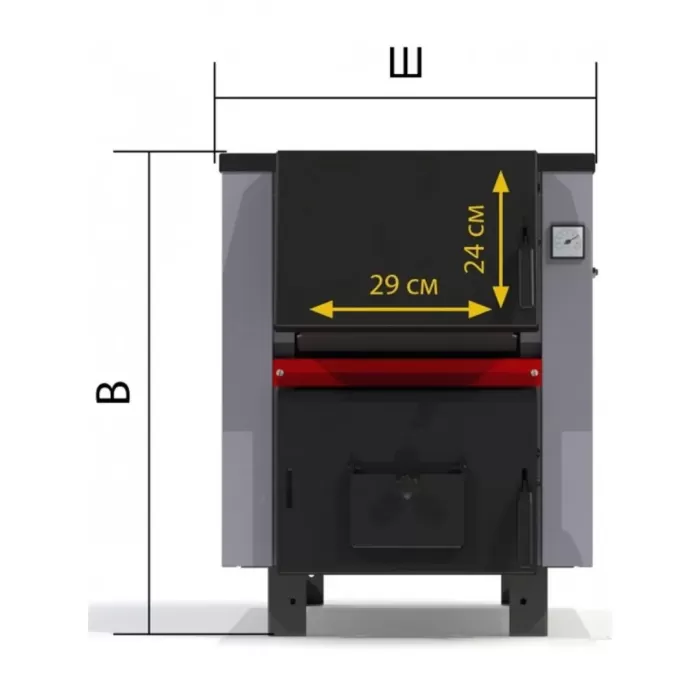 Котел твердотопливный Протек ТТП-12с Тайга