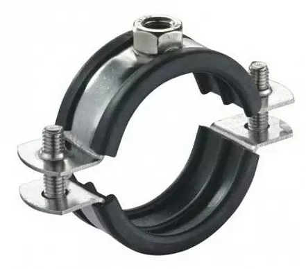 Хомут трубный с гайкой и уплотнителем 2 (60-64) М8