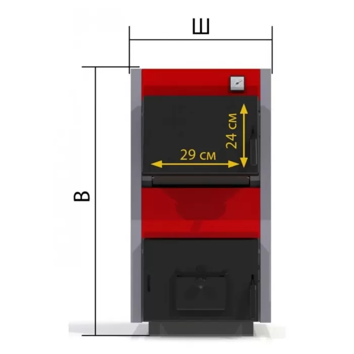 Котел твердотопливный Протек ТТ-21с Д-Люкс