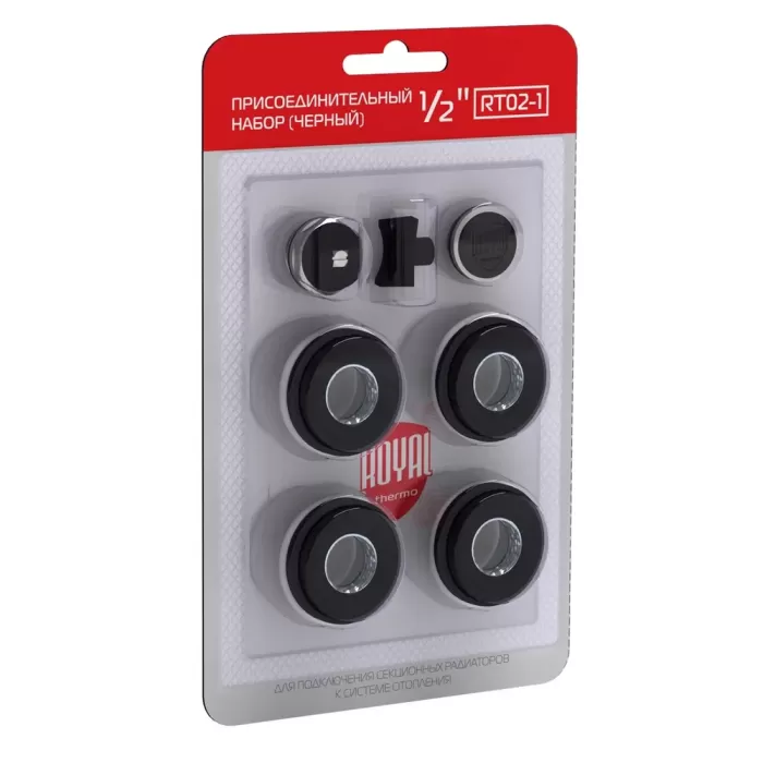 Набор присоединительный Royal Thermo 1/2 black
