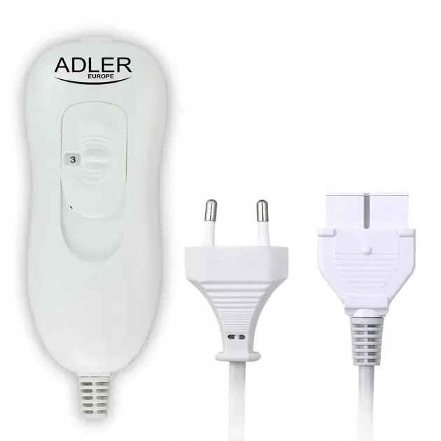 Одеяло с электроподогревом 150*80см, 60Вт, 230В. ADLER AD 7425